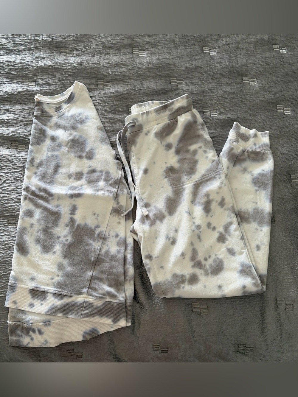 Jane & Delancey Womens Loungewear Set Tie Dye Sweatshirt Sz S & Jogging Pant XS